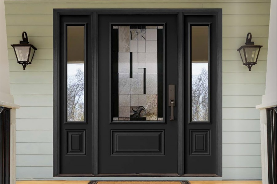 Entry door transoms and sidelights